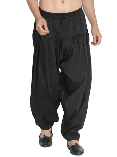Vastramay Men's Black Cotton Blend Pyjama - Distacart